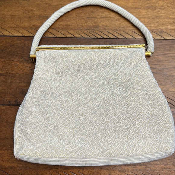 Vintage beaded and tapestry evening bag - Picture 2 of 5